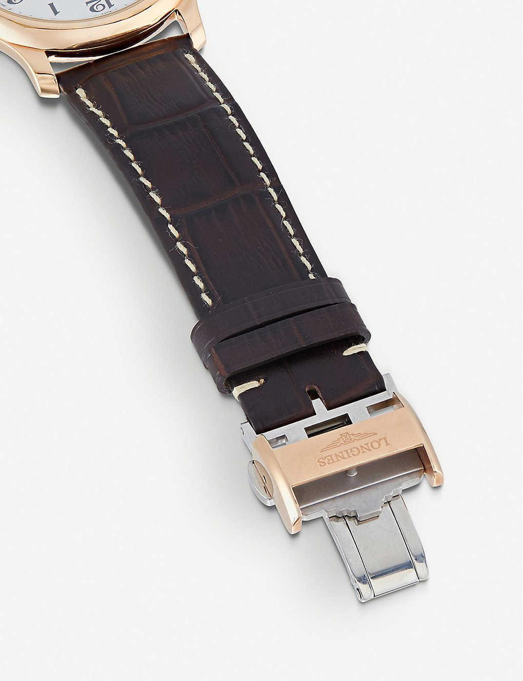 Longines Longines Master Collection L2.628.8.78.3, master collection швейцария мужские часы на браслете кожаный боковой вид